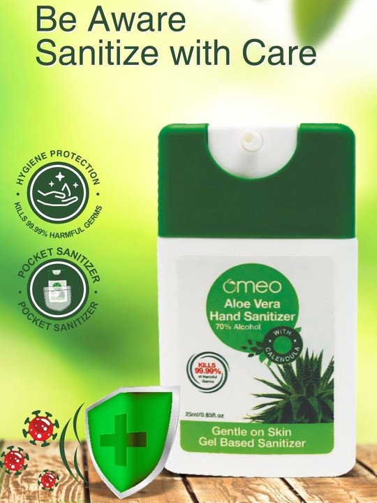 Omeo Aloe Vera Pocket Hand Sanitizer – 25ml