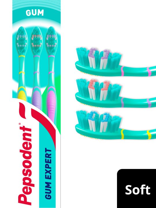 3Pcs Soft Bristle Toothbrush for Sensitive Gums & Teeth