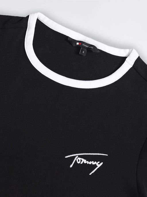 Tommy Hilfiger Cotton Round Neck T-Shirt Dress - Image 3