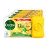 Dettol Lime Fresh Bathing Soap – Set of 5 (150g Each)