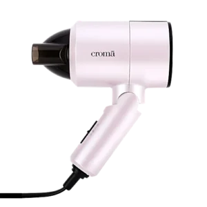 Hair Dryer with 3 Heat Settings & Cool Shot – 1100W, Foldable Handle, Overheat Protection – Pink