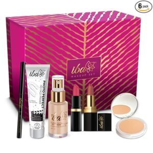 Iba Makeup Gift Set – Complete HD Base, Eye & Lip Makeup Kit