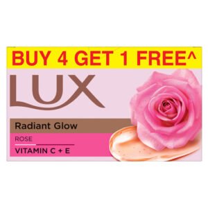 LUX Even Toned Glow Rose Soap – Set of 5 (150g Each)