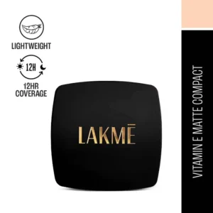 Lakme Forever Matte Compact – Natural Marble, 9gm - Cool Ivory (Skin)