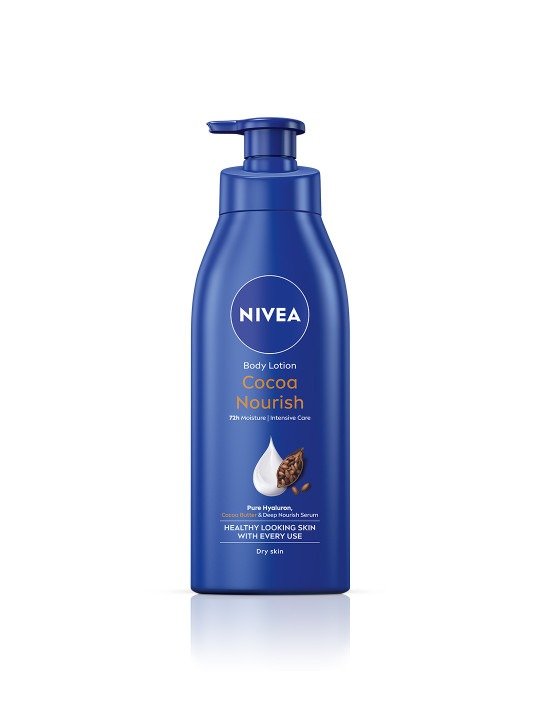 Nivea Cocoa Nourish Body Lotion with Hyaluron – 72H Moisture, 400ml